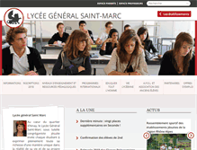 Tablet Screenshot of lyceesaintmarc.org